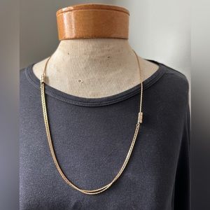 Vintage slide snake chain necklace